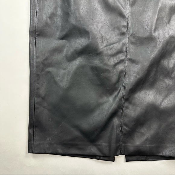 BLANK NYC Black Faux Leather Stretch Pencil Skirt Size 30 - Picture 4 of 11
